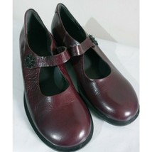 Think! Women&#39;s Plum Mary Jane Shoes Size 38 EU/ 7-7.5 US Low Block Heels - $39.99