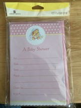 1 Pack of 10 American Greetings Girl&#39;s Baby Shower Invitations *NEW* bb1 - $6.99