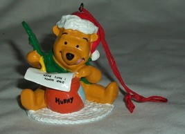Christmas Ornament Xmas Holiday Disney Collector's Winnie The Pooh Bear Santa - $34.99
