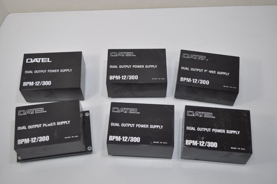 DATEL Dual Output Power Supply   LOT of 6 units   pn#- BPM-12/300  bpm-1... - $144.39
