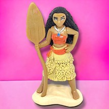 Moana Figure 4&quot; PVC Plastic Walt Disney Princess Toys Cake Toppers - £6.27 GBP
