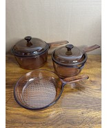 3-pc Vision Corning Saucepan 1L, 1.5L, 7&quot; Fry Pan waffle bottom - €51,74 EUR