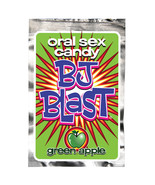 BJ Blast Blow Jobs Oral Sex Candy Pop Rocks, Green Apple Flavors 6 packs - £10.05 GBP