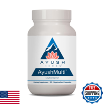 Ayush Herbs Ayush Multi Vitamin Capsules w/ Iodine, Zinc, Iron, Biotin, ... - $62.76