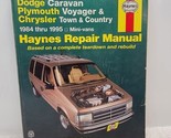 Haynes. Dodge Caravan, Plymouth Voyager, Chrysler, Mini-Vans 1984-1995 #... - £6.04 GBP