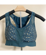 Zyia All Star  Green Sports Bra Sz S Animal Print Racerback Mesh Middle - $296.86 MXN