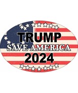 Trump 2024 Save America Again 4x6 Oval Magnet Republican Magnet Car Truc... - $6.99