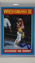Randy Savage (d. 2011) Signed Autographed 1987 Topps WWF Wrestling Card - £78.65 GBP