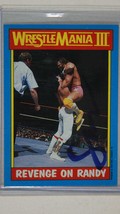 Randy Savage (d. 2011) Signed Autographed 1987 Topps WWF Wrestling Card - £78.62 GBP