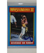 Randy Savage (d. 2011) Signed Autographed 1987 Topps WWF Wrestling Card - £78.17 GBP