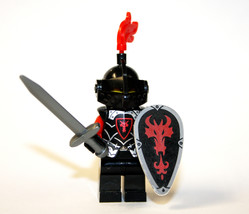 Dragon Fire Knight Castle soldier Minifigure Custome - £5.63 GBP