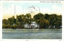 Kosciuszko Lodge Winona Lake Indiana Postcard Posted 1940 - £11.70 GBP