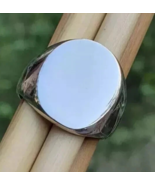 925 Sterling Silver, Solid Silver, Band Ring, Unisex, Oval Cignet Band Ring - $306.95 MXN+