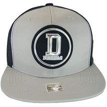 Dallas Men&#39;s Patch Style Breathable Snapback Baseball Cap (Gray/Navy) - £11.91 GBP