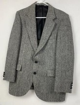 Harris Tweed Men&#39;s Blazer Sport Coat Two Button Wool Jacket Herringbone ... - £47.07 GBP