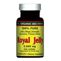 YS Organic Bee Farms Royal Jelly Caps (Ultra Strength) 2000 mg., 35 Caps... - $20.99