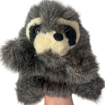 Folkmanis Puppet Realistic Lifelike Plush Furry Folk Raccoon 13" Retired HD3 - $14.00