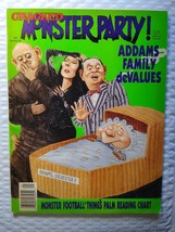 Cracked Monster Party Magazine Addams Family Values Issue 23 Halloween Horror - £70.99 GBP