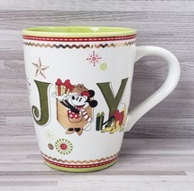 Disney Store Minnie Mouse &quot;Joy&quot; Christmas Holiday 12 oz. Ceramic Coffee ... - £12.71 GBP