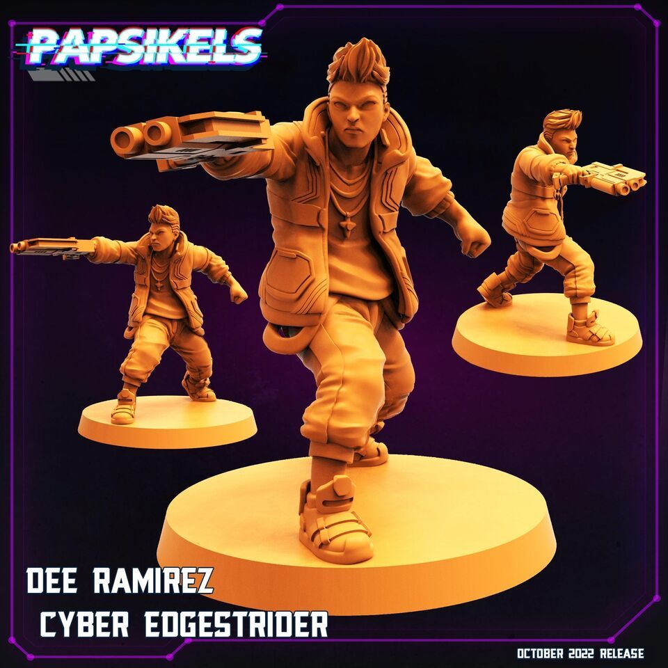 3D Printed Papsikels Cyberpunk Sci-Fi Dee Ramirez Cyber Edgestrider - 28... - $7.82+