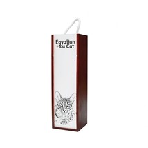 Egyptian Mau - Wine box with an image of a cat. - £15.17 GBP