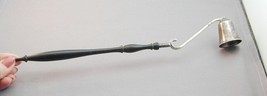 Antique Sterling Candle Snuffer RR Modernist Ebony Handle - $125.00