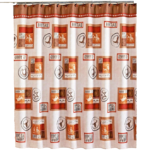 Rodeo Time Shower Curtain Cowboy Riding Boots Horse Country Brown Bath G... - $649.34 MXN