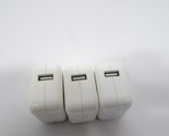Lot Of 3 Apple A1357 USB Wall Power Adapter 10W - £10.66 GBP