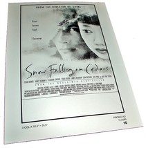 1999 SNOW FALLING ON THE CEDARS Movie 8.5x12 AD SLICK Advertising Promo ... - £7.85 GBP