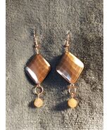 Bronze and Brass Earrings - $16.00