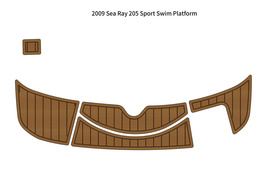 2009 Sea Ray 205 Sport Swim Platform Pad Boat EVA Foam Faux Teak Deck Floor Mat  - £237.34 GBP