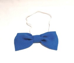 Bow Tie Boys Dressy Accessories Blue Color Elastic Tie  Fastener Bow 3&quot; ... - £3.87 GBP