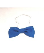 Bow Tie Boys Dressy Accessories Blue Color Elastic Tie  Fastener Bow 3&quot; ... - £3.91 GBP