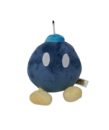 Nintendo Super Mario Bros Bob Omb Bomb Soft Blue Plush - $179.53 MXN