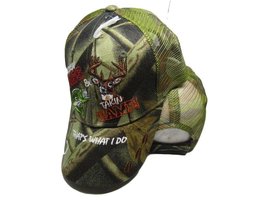 Kickin Bass Takin Game Hunting Camo Camouflage Mesh Embroidered Cap Hat 941 - £9.39 GBP