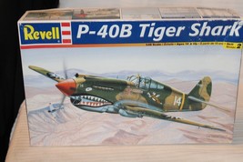 1/48 Scale Revell, P-40B Tiger Shark Airplane Model Kit #85-5209 BN Open Box - $60.00