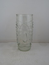 Tiki Mug - Clear Glass Crazy Tiki Face - Maker Unkown - £22.71 GBP