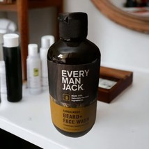 Every Man Jack Beard + Face Wash - Sandalwood Fragrance,  6.7 oz, 2 Pack - £18.48 GBP