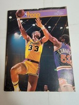 Vintage Hoop Basketball Magazine Kareem Abdul Jabbar Los Angeles Lakers Rare 80s - £15.40 GBP