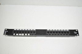 Quest Rack Mount Patch Panel 16 Channel Plug Cat. 5e   pn#- NPP-1016 - £36.44 GBP