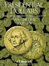 Presidential Dollar Coin Folder Album Vol 1, 2007-2011 P&amp;D by H.E. Harris - £7.46 GBP
