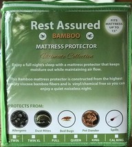 Mattress Protector Waterproof Cool Bamboo Soft Hypoallergenic Fitted Pad Cover - £39.75 GBP