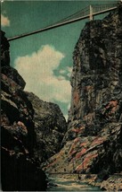 Arkansas Colorado Grand Canon Royal Gorge Highest Bridge Linen Postcard UNP - £3.09 GBP