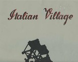 Italian Village Menu Oak Lawn Hall Dallas Texas South&#39;s Finest Restauran... - $97.02