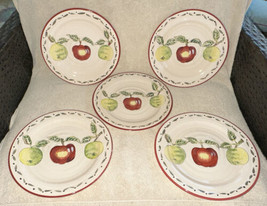 5 Home Trends Apple Grove Ceramic Salad Dessert Plates 8.5” - £23.69 GBP