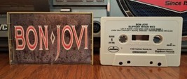 Used Bon Jovi Slippery When Wet 80s Rock Hair Metal Cassette Tape 1986 - £7.80 GBP