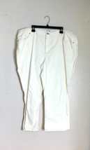 New St Johns Bay Womens Sz 24W White Jeans Retails $38 Cotton - $18.81
