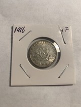 1916  France 1 Franc  Silver  Coin VF Condition - £3.83 GBP