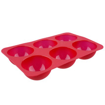 Daily Bake Silicone 6-Cup Dome Dessert Mould 66x40mm (Red) - £16.23 GBP