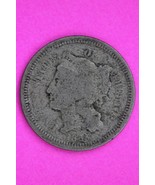 1865 Three 3 Cent Nickel Guaranteed Authentic &amp; Genuine Fast Free Shippi... - $19.99